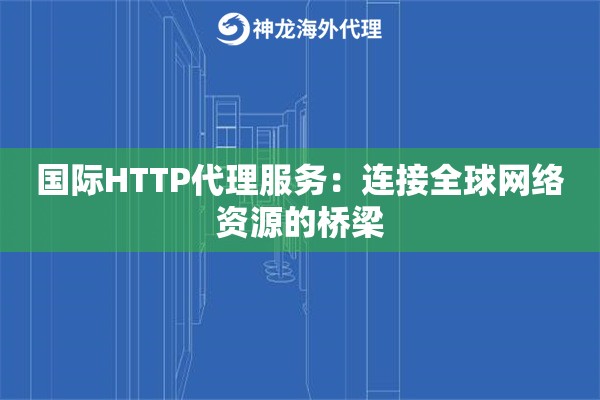 国际HTTP代理服务：连接全球网络资源的桥梁