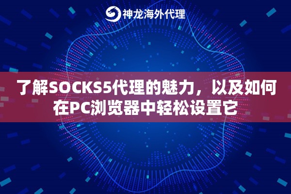 了解SOCKS5代理的魅力，以及如何在PC浏览器中轻松设置它