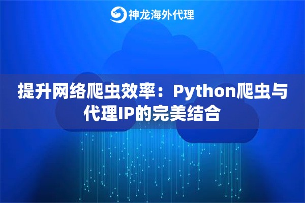 提升网络爬虫效率：Python爬虫与代理IP的完美结合