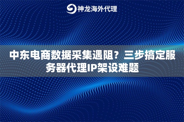 中东电商数据采集遇阻？三步搞定服务器代理IP架设难题