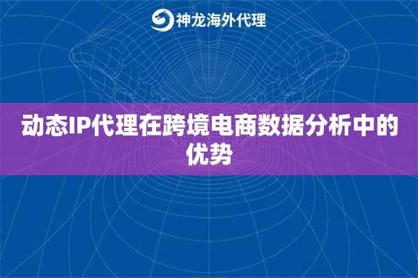 动态IP代理在跨境电商数据分析中的优势