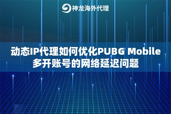 动态IP代理如何优化PUBG Mobile多开账号的网络延迟问题