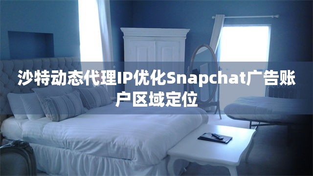 沙特动态代理IP优化Snapchat广告账户区域定位