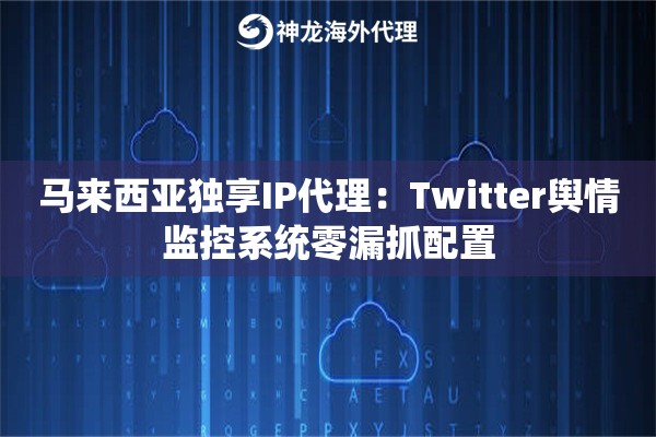 马来西亚独享IP代理：Twitter舆情监控系统零漏抓配置