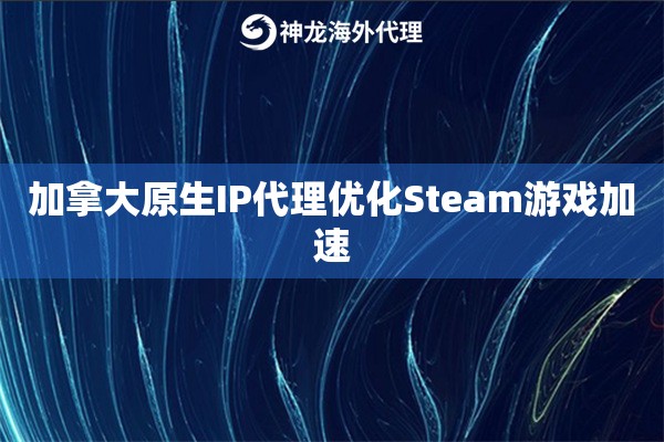 加拿大原生IP代理优化Steam游戏加速