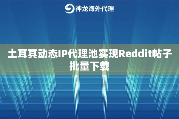 土耳其动态IP代理池实现Reddit帖子批量下载