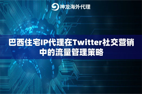 巴西住宅IP代理在Twitter社交营销中的流量管理策略