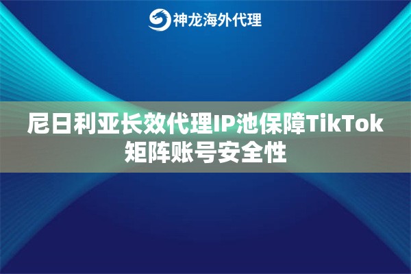 尼日利亚长效代理IP池保障TikTok矩阵账号安全性