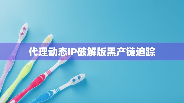 代理动态IP破解版黑产链追踪